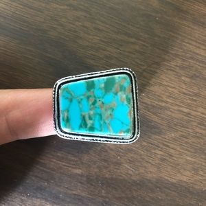 Navajo Indian Handmade Silver Turquoise Ring